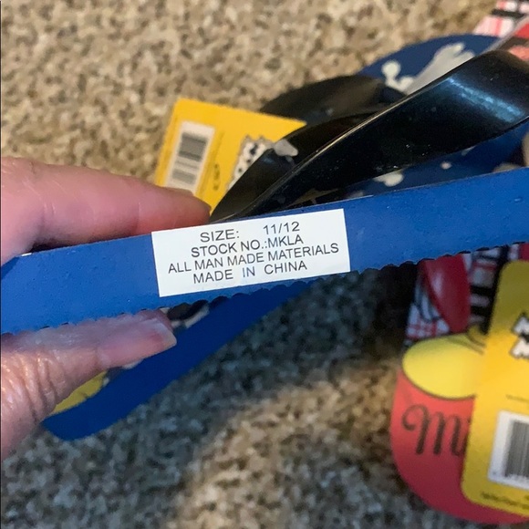 Two pairs Mickey Mouse kids flip flops - Picture 5 of 5